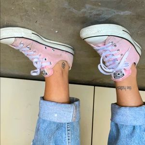 Pink Low Top Converse